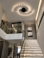 Lustră Led Starburst -42 surse iluminare,bec g4 incluse