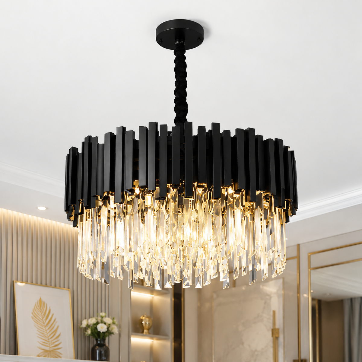 Candelabru Black Elegance-50cm  8xe14