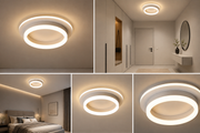 Lustră Led Duo Circle  iluminare 180w