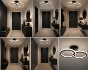 Lustră Led Two Rings iluminare 250w