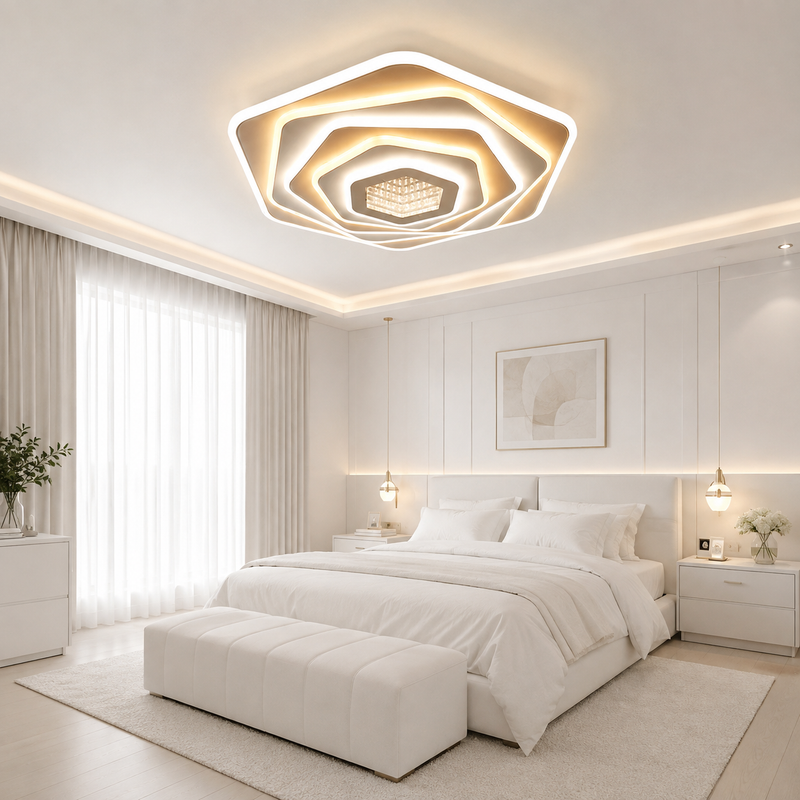 Lustră Led Layers 3D -iluminare 750w