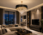 Candelabru Black Diamond Gold /50 cm 6xe14