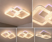 Lustră Led Twin Squares Glow RGB iluminare 250w