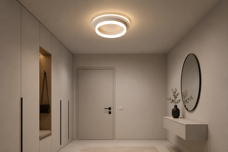 Lustră Led Duo Circle  iluminare 180w