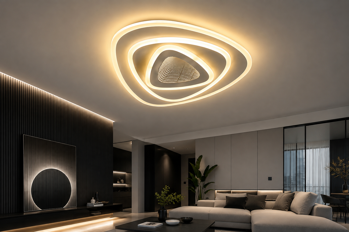 Lustră Led Infinity Glow 3D iluminare 200w