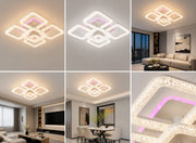 Lustră Led Five Squares Glow Rgb iluminare  500w