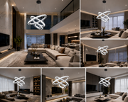 Lustră Led Infinity Spark iluminare 560W