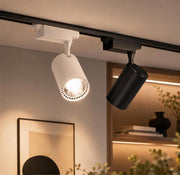 Spot Led pe Șină 30W Cob -Orientabil Negru/Alb