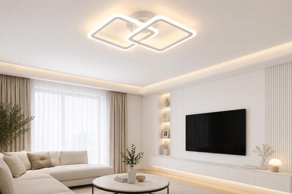 Lustră Led Two Squares iluminare 300w