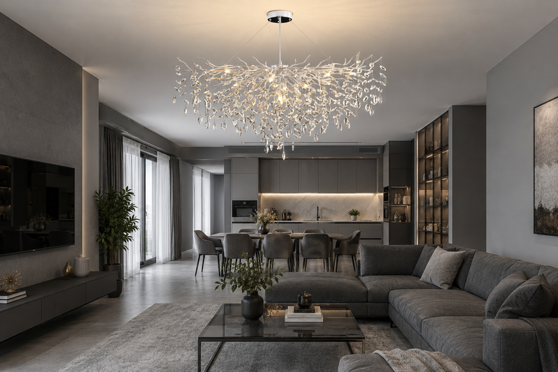 Candelabru Luxury Branch Cascade 120cm 12xE14