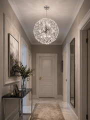 Candelabru Spark Sphere -30cm Argintiu /Auriu