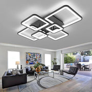 Lustră Led Quadra 6 Pătrate iluminare 800w