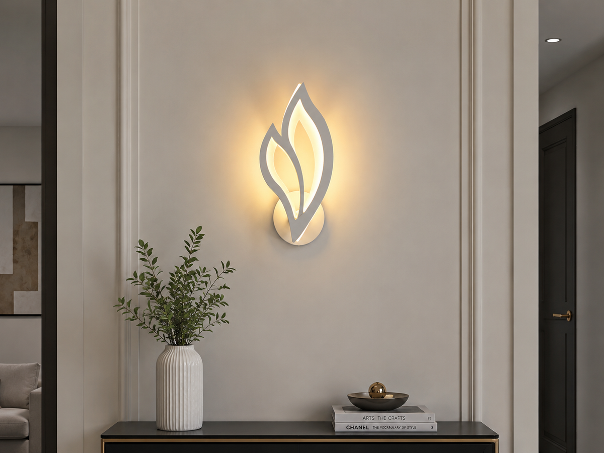 Aplică Led Flame -Alb ,Design Elegant