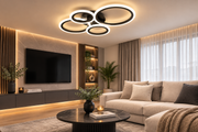 Lustră Led Four Rings 2+2 iluminare 400w