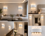 Aplică Led Exterior -Light Wave 8w Alb ,iluminare 80w