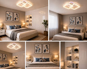 Lustră Led Twin Squares Glow RGB iluminare 250w