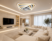 Lustră LED Infinity Square – Design 3D Iluminare 750W