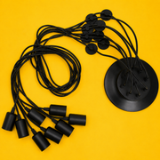 Lustră Spider Black-8xE27