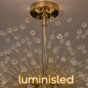 Candelabru Spark Bloom -30cm Gold/Silver