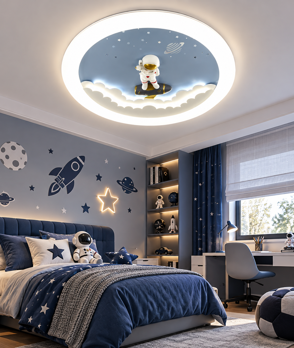 Lustră LED Copii Astronaut – Space Adventure ,iluminare 480w