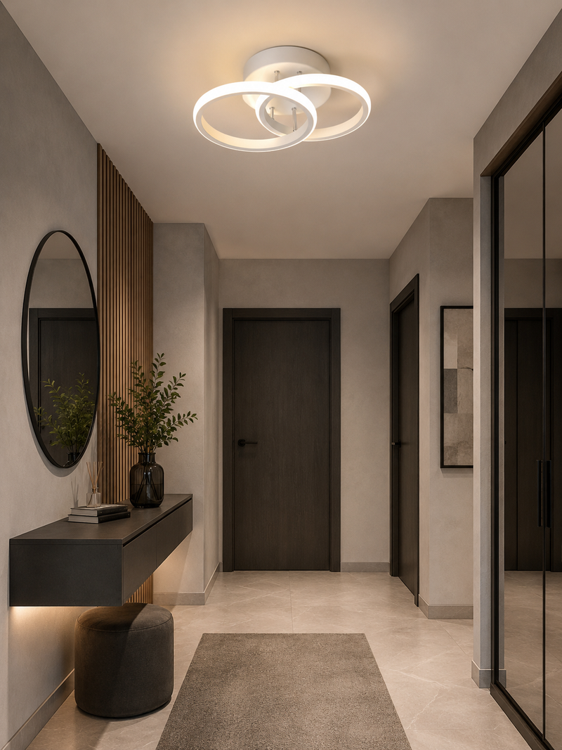 Lustră Led Double Halo iluminare 150w