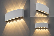 Aplică Led Exterior Up/Down 10w Alb ,iluminare 100w