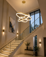 Lustră Led Golden Orbit Iluminare 550W