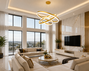 Lustră Led Golden Orbit Iluminare 550W