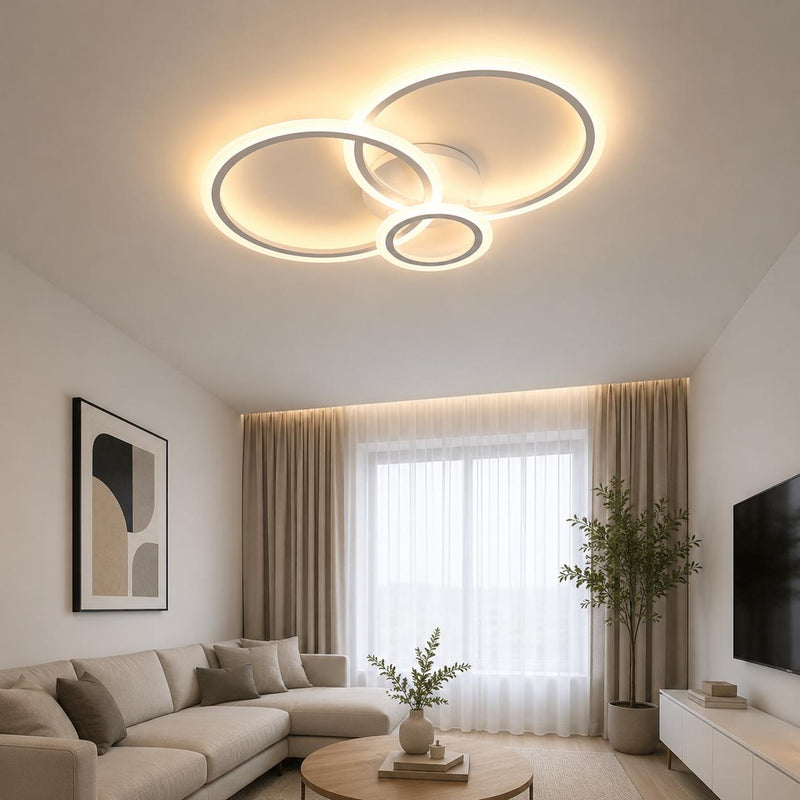 Lustră Led Three Rings iluminare 300w