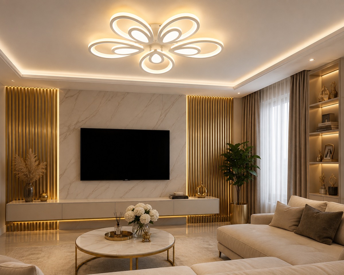 Lustră Led Aurora iluminare 500w