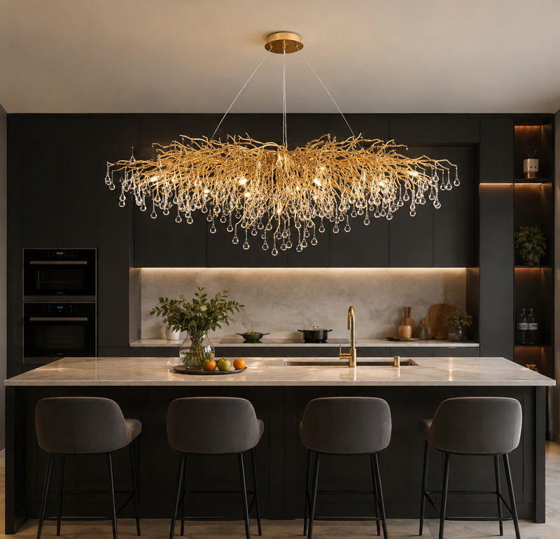 Candelabru Golden Willow -120 cm 12xe14