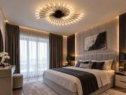Lustră Led Starburst -42 surse iluminare,bec g4 incluse