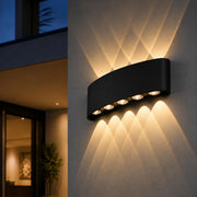 Aplică Led Exterior Up/Down 10w Negru Iluminare 100w