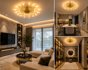 Lustră Led Starburst 18 surse iluminare-Bec G4 Led Inclus