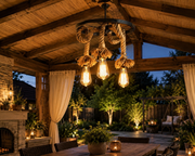 Lustră Rustic Rope Trio 3 -E27