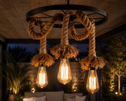 Lustră Rustic Rope Trio 3 -E27