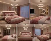 Lustră Led Diamond Rings iluminare 480W