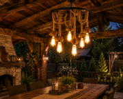 Lustră Rustic Rope -6 E27