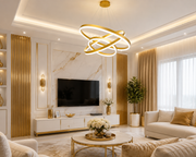 Lustră Led Golden Orbit Iluminare 550W