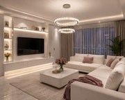 Lustră Led Diamond Rings iluminare 480W