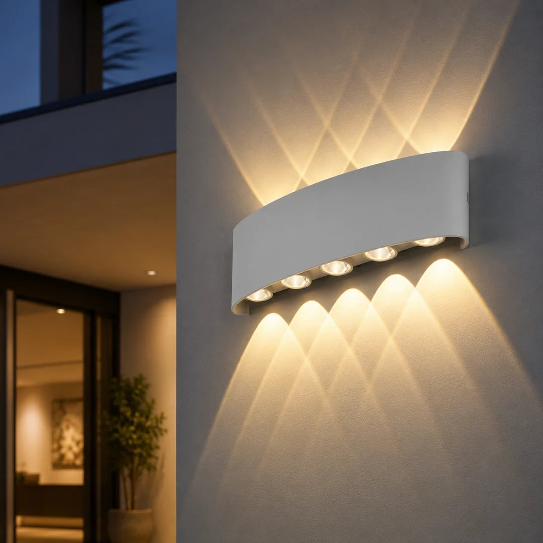 Aplică Led Exterior Up/Down 10w Alb ,iluminare 100w
