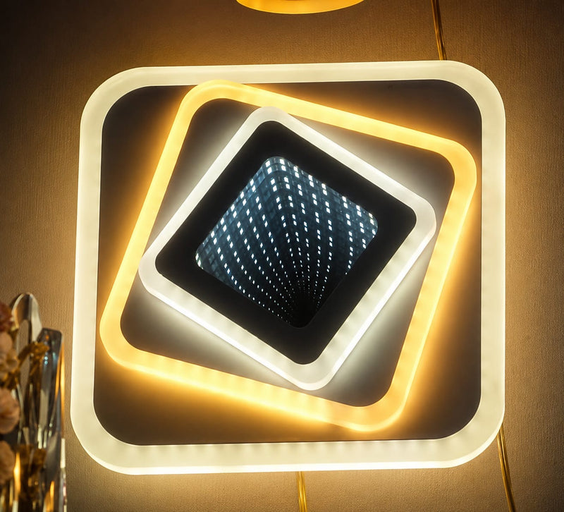 Lustră Led Infinity 3D iluminare 200w