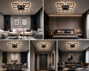 Lustră Led Five Squares iluminare 400W