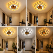 Lustră Led Infinity Wave 3D iluminare 200w